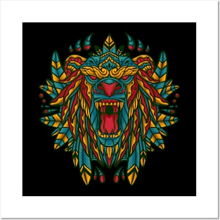 Mystical lion Posters and Art